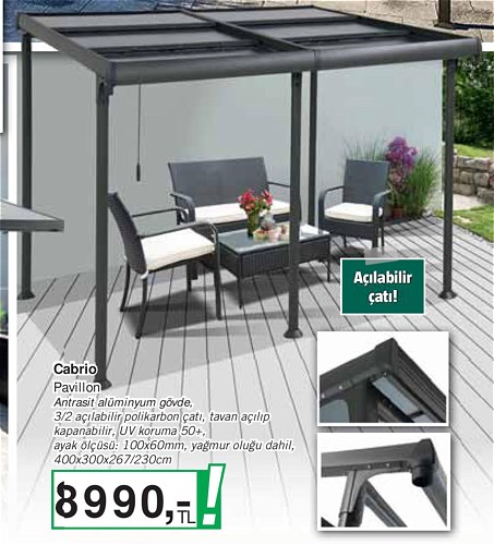 Cabrio Pavillon 400x300x267/320 cm image