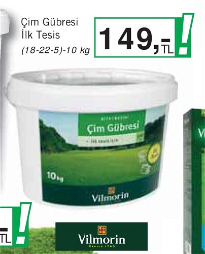 Vilmorin Çim Gübresi İlk Tesis 10 kg image