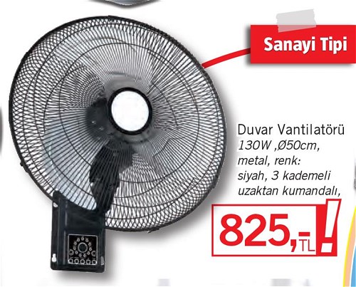 Sanayi Tipi Duvar Vantilaötürü  image