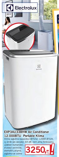 Electrolux EXP34U338HW 12000 Btu Portable Klima image