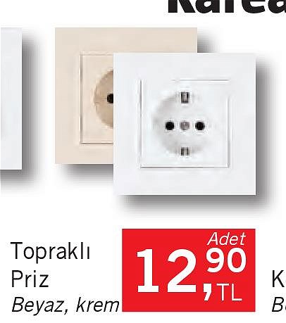 Makel Karea Serisi Topraklı Priz image