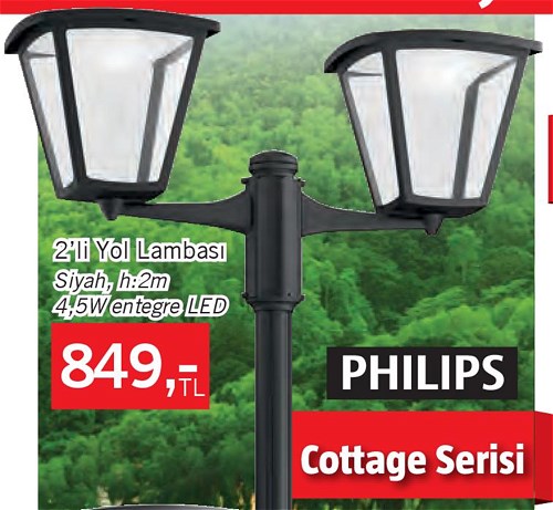 Philips Cottage Serisi 2'li Yol Lambası 4,5 W image