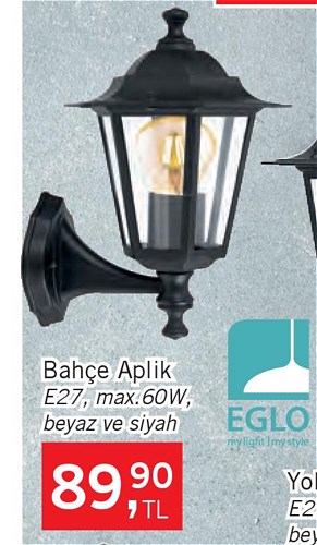 Eglo Laterna Serisi Bahçe Aplik 60 W image