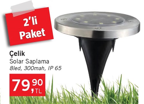 Çelik Solar Saplama 2'li Paket image