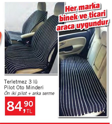 Terletmez 3'lü Pilot Oto Minderi image