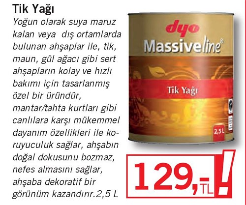 Dyo Tik Yağı 2,5 l image