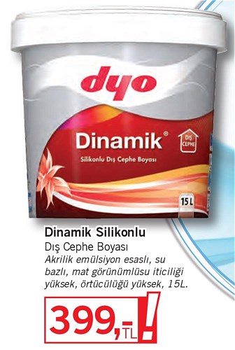 Dyo Dinamik Silikonlu Dış Cephe Boyası 15 l image