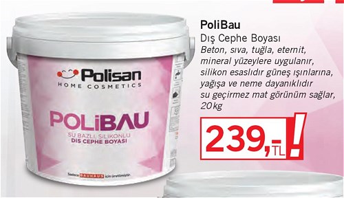 Polisan PoliBau Dış Cephe Boyası 20 kg image