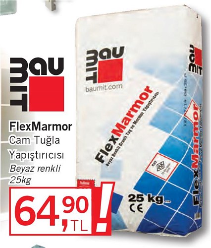 Flex Marmor Cam Tuğla Yapıştırıcısı Beyaz 25 kg image