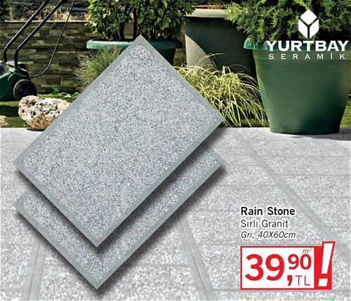 Yurtbay Seramik Rain Stone Sırlı Granit 40x60 cm image