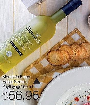 Monteida Erken Hasat Sızma Zeytinyağı 750 Ml image