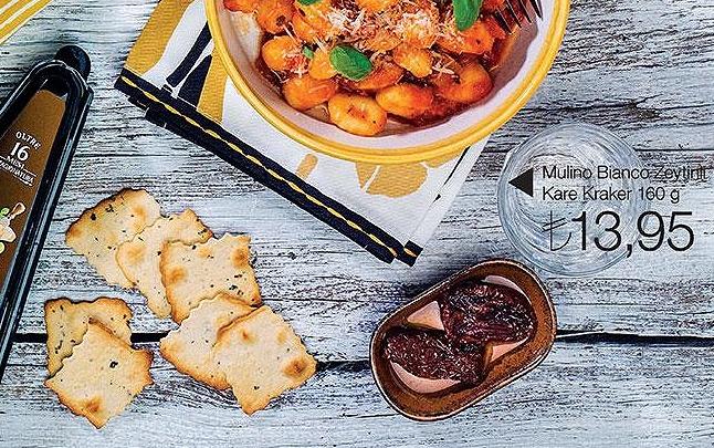 Mulino Bianco Zeytinli Kare Kraker 160g image