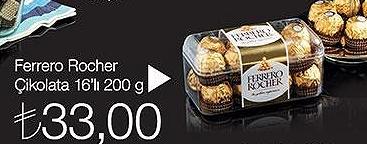 Ferrero Rocher Çikolata 16'i 200g image
