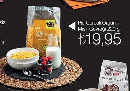 Piu Cereali Organik Misir Gevreği 220 G image