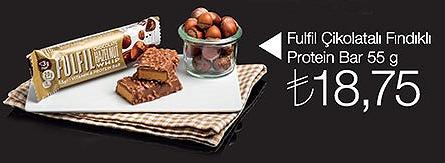 Fulfil Çikolatalı Fındıklı Protein Bar 55 G image