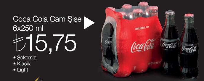 Coca Cola Cam Şişe 6x250 Ml image
