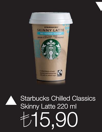 Starbucks Chilled Classics Skinny Latte 220 Ml image