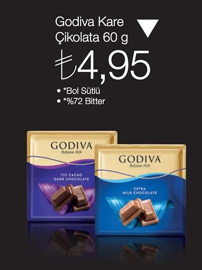Godiva Kare Çikolata 60 G image