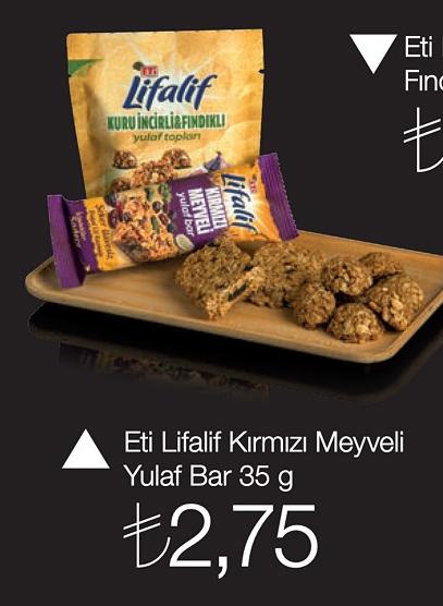 Eti Lifalif Kırmızı Meyveli Yulaf Bar 35 G image