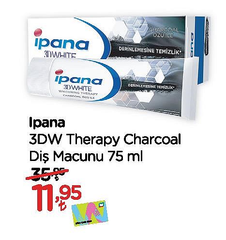 Ipana 3DW Therapy Charcoal Diş Macunu 75 ml image