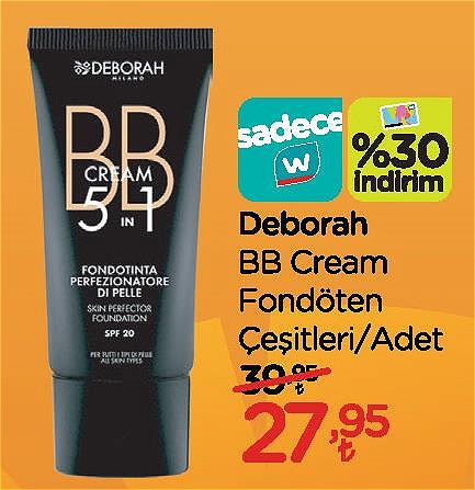 Deborah BB Cream Fondöten Çeşitleri/Adet image