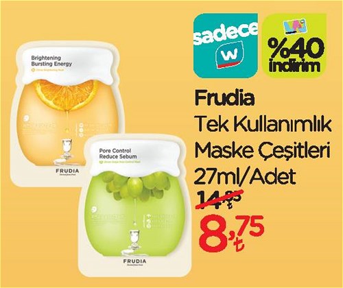 Frudia Tek Kullanımlık Maske Çeşitleri 27 ml image