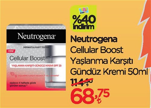 Neutrogena Cellular Boost Yaşlanma Karşıtı Gündüz Kremi 50 ml image