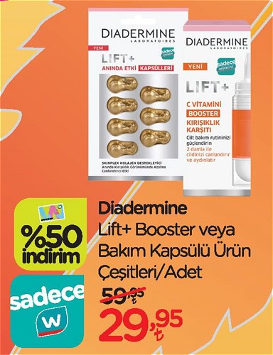 Diadermine Lift+ Booster veya Bakım Kapsülü Ürün Çeşitleri/Adet image