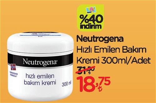 Neutrogena Hızlı Emilen Bakım Kremi 300 ml image