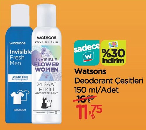 Watsons Deodorant Çeşitleri 150 ml image