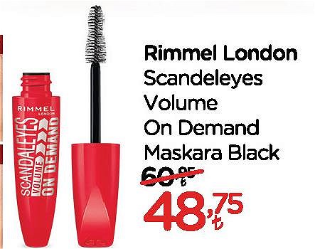 Rimmel London Scandaleyes Volume On Demand Maskara Black image