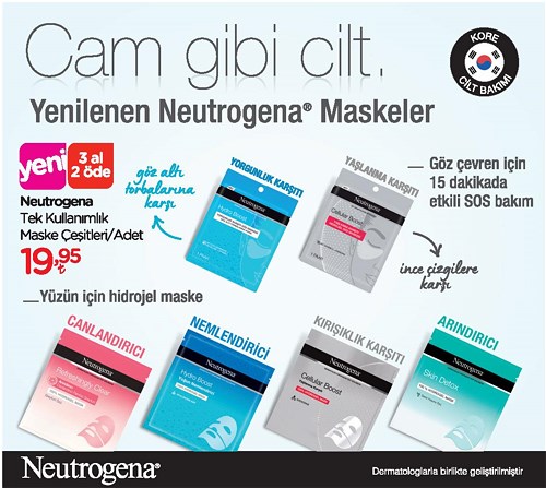 Neutrogena Tek Kullanımlık Maske Çeşitleri/Adet image