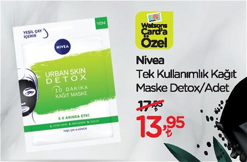 Nivea Tek Kullanımlık Kağıt Maske Detox image