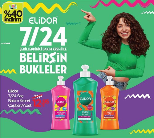 Elidor 7/24 Saç Bakım Kremi Çeşitleri/Adet image