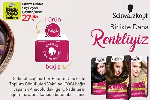 Schwarzkopf Palette Deluxe Saç Boyası Çeşitleri/Adet image