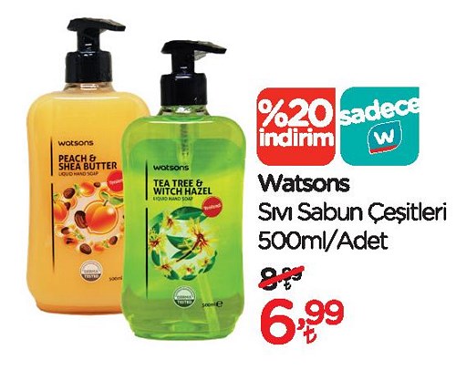 Watsons Sıvı Sabun Çeşitleri 500 ml image