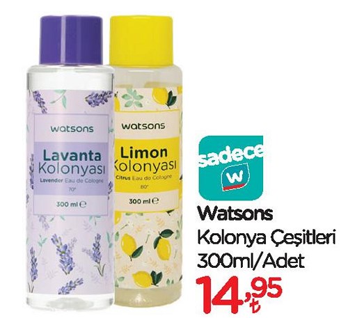 Watsons Kolonya Çeşitleri 300 ml image