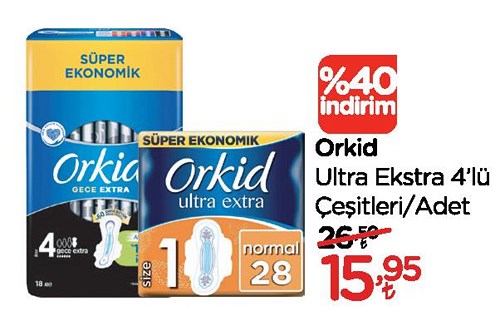 Orkid Ultra Ekstra 4'lü Çeşitleri/Adet image