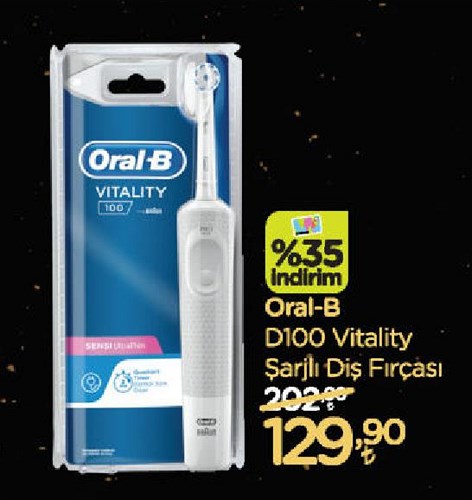 Oral-B D100 Vitality Şarjlı Diş Fırçası image