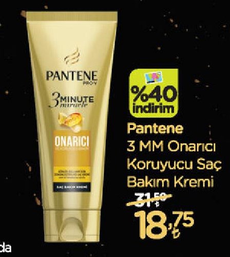 Pantene 3 MM Onarıcı Koruyucu Saç Bakım Kremi image