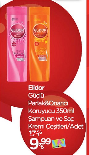 Elidor Güçlü Parlak&Onarıcı Koruyucu 350 ml Şampuan ve Saç Kremi Çeşitleri image