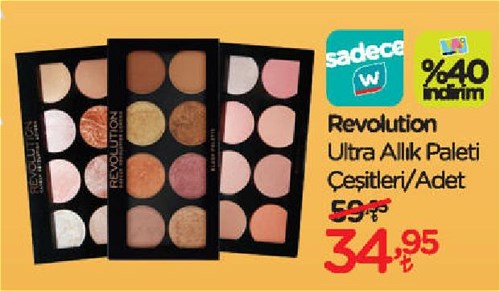 Revolution Ultra Allık Paleti Çeşitleri/Adet image