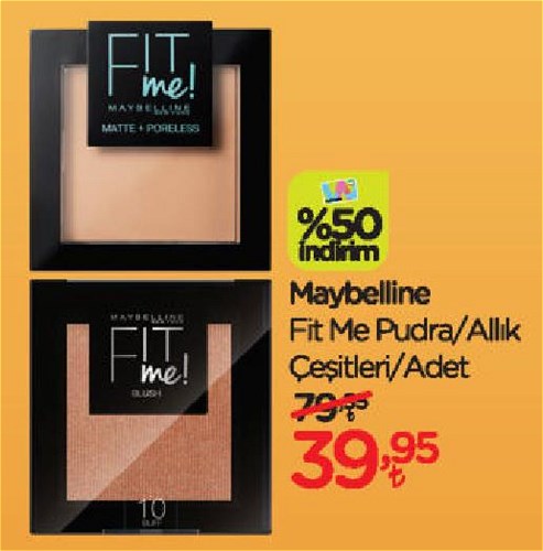 Maybelline Fit Me Pudra/Allık Çeşitleri/Adet image