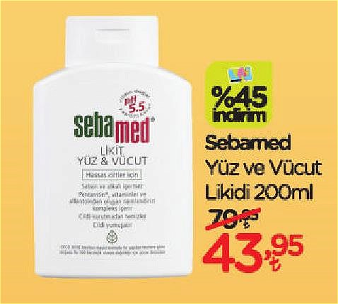 Sebamed Yüz ve Vücut Likidi 200 ml image
