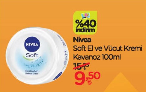 Nivea Soft El ve Vücut Kremi Kavanoz 100 ml image