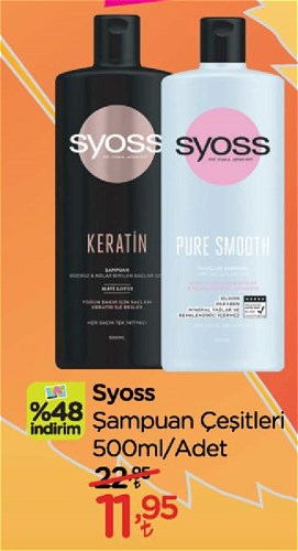 Syoss Şampuan Çeşitleri 500 ml image