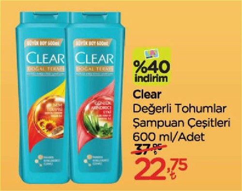 Clear Değerli Tohumlar Şampuan Çeşitleri 600 ml image