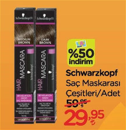 Schwarzkopf Saç Maskarası Çeşitleri/Adet image