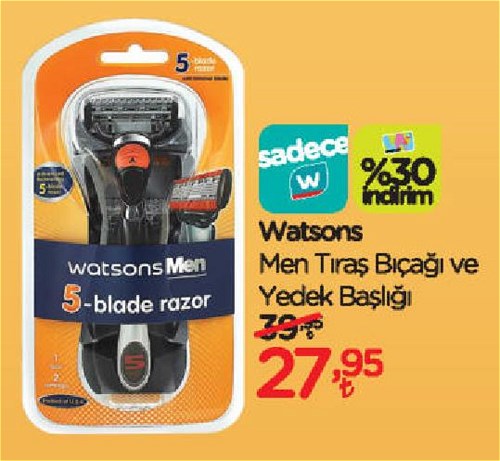 Watsons Men Tıraş Bıçağı ve Yedek Başlığı image