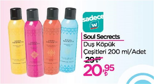 Soul Secrets Duş Köpük Çeşitleri 200 ml image